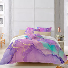 Modern Stripes Duvet Cover Set - Wrinkle-Resistant Material-Double