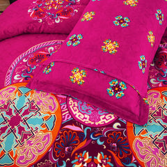 Aesthetic Glow Floral 3‑Piece Comforter Set with Matching Shams