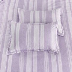 Midnight Calm stripes purple 3‑Piece Bedding – Cozy comforter Style