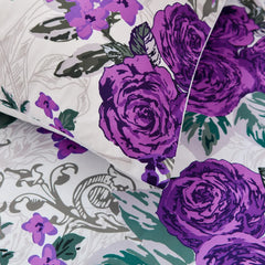 Luxe Loft Purple rose Quilted Comforter & Shams – Trending 3‑Piece Set