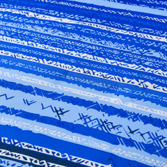 Nordic Calm stripes Blue 3‑Piece Comforter Set – Scandi Chic Vibes