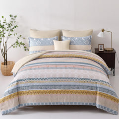 Luxe Loft Boho Quilted Comforter & Shams – Trending 3‑Piece Set