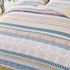 Luxe Loft Boho Quilted Comforter & Shams – Trending 3‑Piece Set