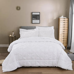 Minimal Mood white Comforter Collection – Modern 3‑Piece Set