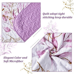 Unique Quilted bedspread and pillowcovers set: Stand Out in Style - Queen size