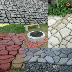 DIY Path Maker Concrete Mould Paver Patio Garden Brick Slab Pavement Cement Mold