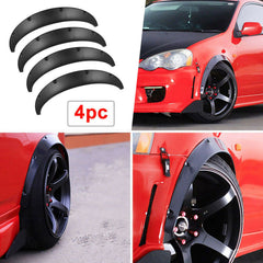 4 Pcs Universal Car Fender Flares Flexible Durable Body Wheel Extra Wide Arches