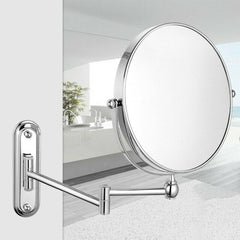 Bath Mirror 5X Magnification Wall Mounted Adjustable Makeup Mirror Arm Extend