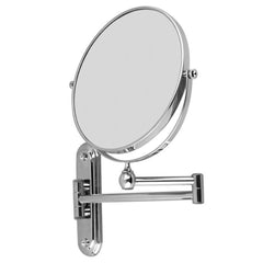 Bath Mirror 5X Magnification Wall Mounted Adjustable Makeup Mirror Arm Extend