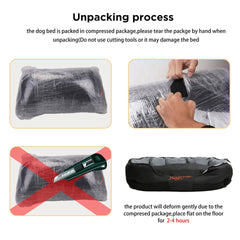 Thick Orthopedic Pet Bed Water-Resistant Cushion
