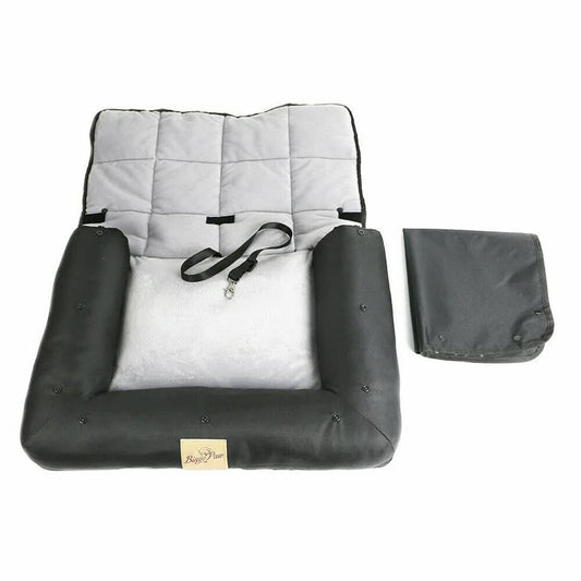 Medium Sized Waterproof Dog Car Seat Bed with Safety Belt