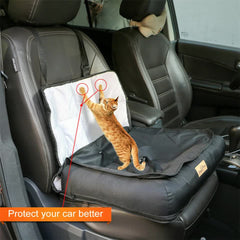 Medium Sized Waterproof Dog Car Seat Bed with Safety Belt