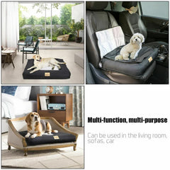 Medium Sized Waterproof Dog Car Seat Bed with Safety Belt
