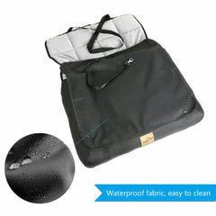 Medium Sized Waterproof Dog Car Seat Bed with Safety Belt