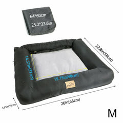 Medium Sized Waterproof Dog Car Seat Bed with Safety Belt
