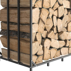 Heavy Duty Firewood Log Rack Large Storage Holder Shed Rack Outdoor Garden Yard