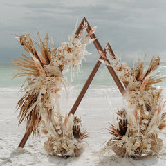 Set of 2 Nesting Wood Wedding Arch Huge Decorative Garden Wedding Backdrop Stand