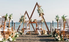 Set of 2 Nesting Wood Wedding Arch Huge Decorative Garden Wedding Backdrop Stand
