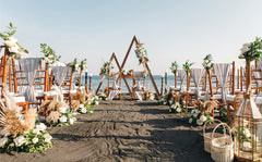 Set of 2 Nesting Wood Wedding Arch Huge Decorative Garden Wedding Backdrop Stand