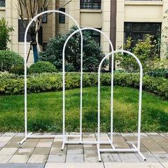 Fin Set Of 3 Wedding Arch Balloon Frame Metal Arch Backdrop Stand Birthday Party