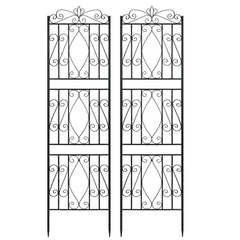 2 Pcs Large Metal Garden Trellis for Outdoor Yard & Patio