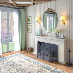 Beveled Silver Oval Wall Mirror Versatile Frameless Design for Vertical or Horizontal Display