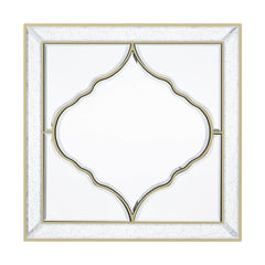 High-grade Unique Decorative Accent Mirror Elegant Square Wall Silver HD Mirror