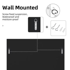 High-grade Unique Decorative Accent Mirror Elegant Square Wall Silver HD Mirror