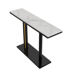 Heavy Duty Marble Entry Console Table Extra Large Sofa Table Accent Furniture