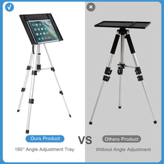 Universal Projector Tripod Laptop Floor Stand DJ Equipment Holder with Plate