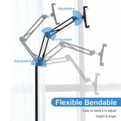 360 Tablet Floor Stand Adjustable 5-12.9 Inch Overhead Phone Desktop Holder