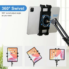 360 Tablet Floor Stand Adjustable 5-12.9 Inch Overhead Phone Desktop Holder