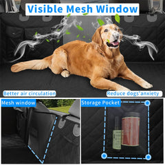 Large Dogs Back Seat Extender Waterproof Dog Hammock Car Seats with Hard Bottom