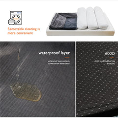 Medium Orthopedic Dog Bed with Bolster Comfort Mattress
