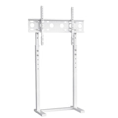32-60 Inch TV Floor Stand Base - Universal Large TV Mount Holder Bracket - Adjustable Freestanding TV Stand for Living Room Bedroom - White
