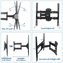 Wall Mount Bracket for 27 - 55 Inch SONY PANASONIC HISENSE KOGAN TCL LCD LED TV