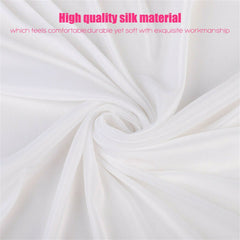 3mx6m 10ft Silk White Backdrop Drapes Curtain Wedding Ceremony Party Home Window Decor