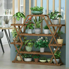 Multilayer Corner Garden Plant Stand Elegant and Practical Display Solution