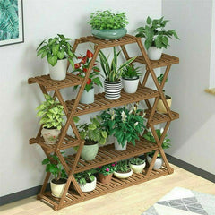 Multilayer Corner Garden Plant Stand Elegant and Practical Display Solution