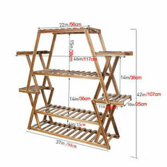 Multilayer Corner Garden Plant Stand Elegant and Practical Display Solution