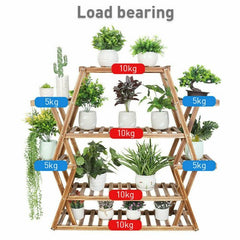 Multilayer Corner Garden Plant Stand Elegant and Practical Display Solution