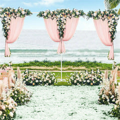 3M*6M Telescopic Wedding Backdrop Stand Balloon Curtain Hanging Pipe Background