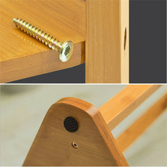 Solid Wood Floor Standing Hat Coat Jacket Hanger Storage Stand