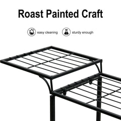 6 Tiers Garden Cart Stand & Flower Pot Plant Holder Display Rack Parisian Style