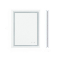 Modern Luxury: LED Mirror with Defogger 600*800mm Double LED