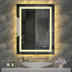 Modern Luxury: LED Mirror with Defogger 600*800mm Double LED