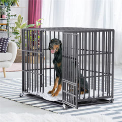 Heavy Duty Dog Cage with Lock & Bottom Tray XXL