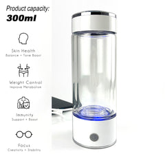 300ml H2 Hydrogen Water Bottle Alkaline Ionizer High compatibility AU