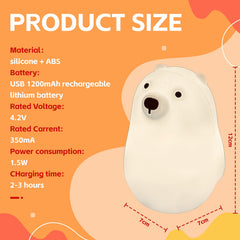 Squishy Polar Bear Night Light