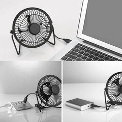 360 Degree Tilt Adjustable USB Portable Mini Desk Fan